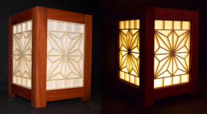 lantern, red box and silver ash