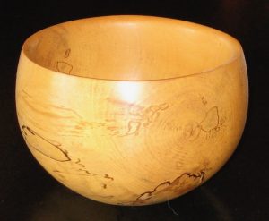 Bowl spalted English beech